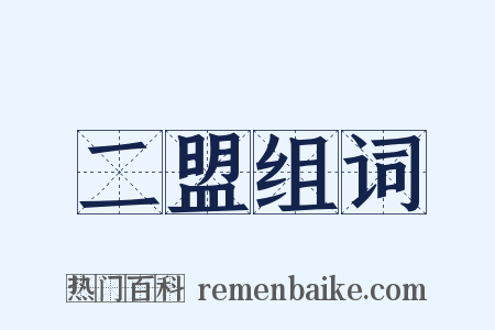 二盟组词是什么意思的图片